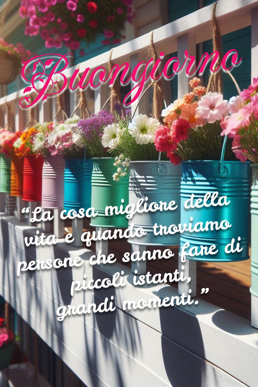 immagini del buongiorno con fiori e frasi